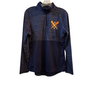 Augusta Navy Blue Quarter-Zip Pullover Sweater Size M
